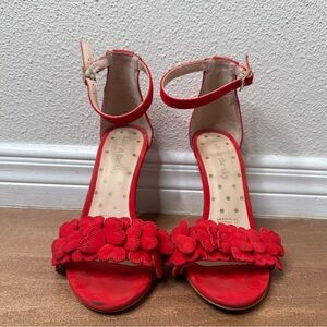 Lucy in the sky heart ruffle heels